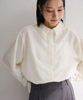 Green Parks レイヤード風ＢＩＧシャツ Off White