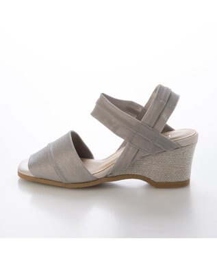 MODE ET JACOMO <D'ICI>アンクルストラップストレッチサンダル シルバー