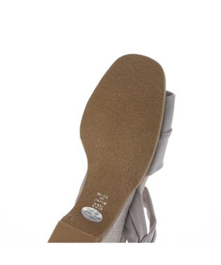 MODE ET JACOMO <D'ICI>アンクルストラップストレッチサンダル シルバー