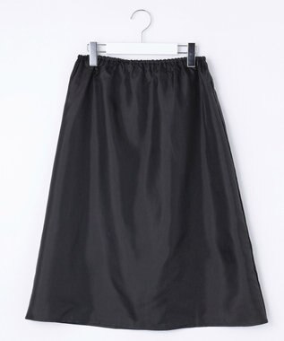 J.PRESS LADIES 【洗える】バックサテンジョーゼット キャミワンピース ブラック系