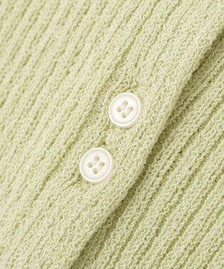 earth music&ecology 【予約】リブクロップドカーディガン ミント