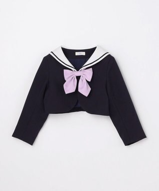 ANY KIDS 【2点セット】セーラージャケット+チェックワンピース ネイビー