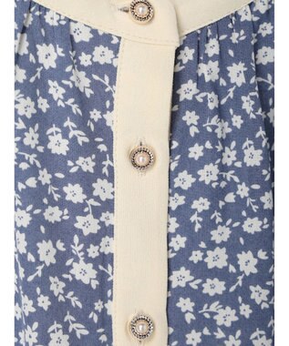 Green Parks ・ＥＬＥＮＣＡＲＥ　ＤＵＥコバナパイピングブラウス Blue