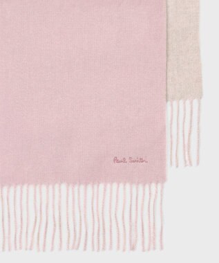 Paul Smith カシミヤ リバーシブルマフラー ピンク
