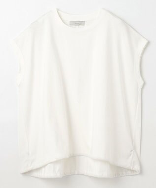 ANY L 【洗濯機可/UVケア】シルケットスムースドロストＴシャツ オフ