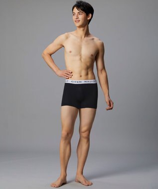 WACOAL MEN ボクサーパンツ <CITEN>コラボ 【PANTS HOLIC】 ユニセックス ワンサイズ(S-LL) 立体成型 前閉じ 下着 GT3555 /ブロス バイ ワコールメン ブラック