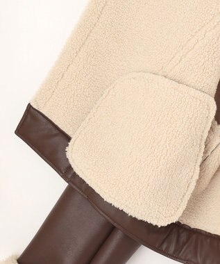 NAVE 【Nave】ヴィーガンムートン ライダースジャケット ブラウン系