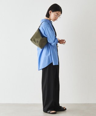 russet シンプルショルダーバッグ【クラウズナイロン】(CE-1467) Khaki