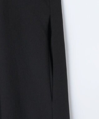 J.PRESS LADIES 【洗える】バックサテンジョーゼット キャミワンピース ブラック系