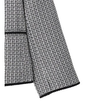 Green Parks ｅｆ－ｄｅ　ツィード風ノーカラージャケット Black