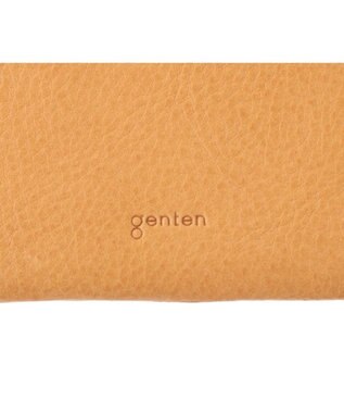 genten フラッターカットワーク マチなし長財布 ヌメベージュ