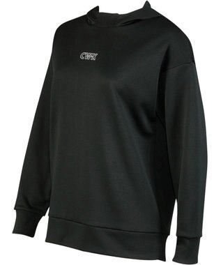 CW-X 【UNISEX】 CW-X 【STYLE FREE】 フードつき スポーツ プルオーバー 長袖 スウェット パーカー トップス ユニセックス DLR189 /ワコール ブラック