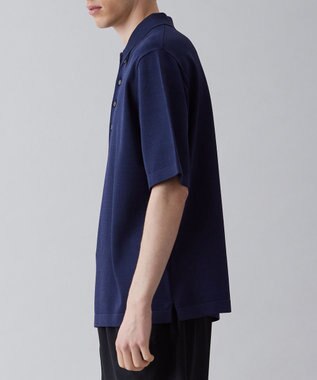 UNFILO MENS 【接触冷感】イージーケア ニットポロ [23年春夏商品] ネイビー