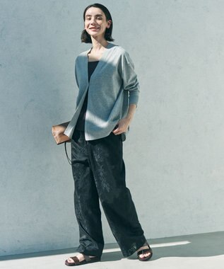 UNFILO L 【WEB限定カラー】イージーカーディガン グレー