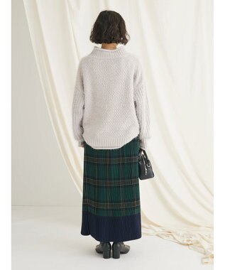 CRAFT STANDARD BOUTIQUE バスケットモールスタンドネックプルオーバー Gray Beige