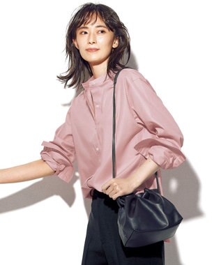 23区 【マガジン掲載】CANCLINI バンドカラー シャツ(番号2G33)