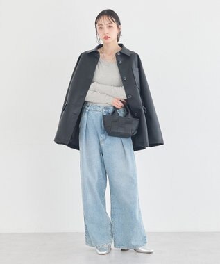 earth music&ecology 微シアーメロープルオーバー Gray