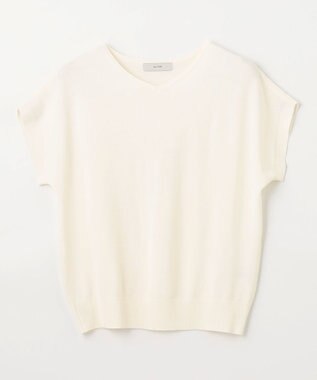 ANY L ハーフスリーブニット オフ