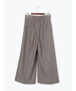 Te chichi ツイーディーワイドクロップトパンツ ブラウン