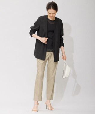 ICB 【洗える】 UnleashLite ノーカラージャケット ブラック系