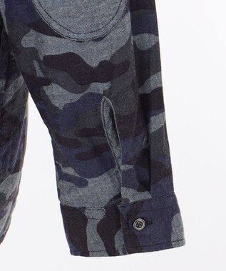 JOSEPH ABBOUD MOUNTAIN 【UNISEX】JOEコットンカモフラージュ シャツ ネイビー系7