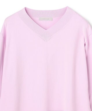 UNFILO マイビューティニット Vネック ライラック