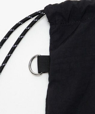 WEGO 【ユニセックス着用ITEM】センターzipナップサック ブラック