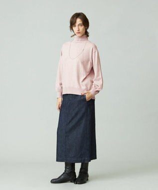 J.PRESS YORK STREET 【WOMEN】ANTI PILLING WOOL ロールネックニット ピンク系