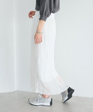 CRAFT STANDARD BOUTIQUE シアーワッシャースカート White