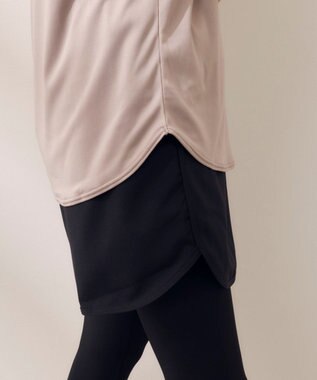 OP／FILA 【Kappa】フィットネスウェア 3点セット Ｔシャツ＋ショートパンツ＋レギンス ベージュ