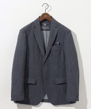 JOSEPH ABBOUD 【洗える/UV/エコ撥水・クールビズ/】ライトウェーブライト ジャケット ネイビー系2