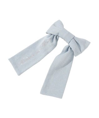 Maison de FLEUR ブルーマニアデニムリボンバレッタ Light Blue