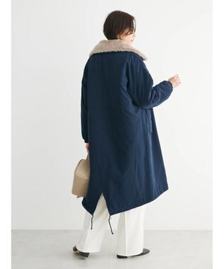 Green Parks ・ＥＬＥＮＣＡＲＥ　ＤＵＥ　中綿モッズロングコート Navy