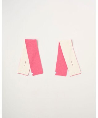 MOONBAT MACKINTOSH PHILOSOPHY(マッキントッシュ フィロソフィー）【ギフトBOX付】ウール100％ リバーシブル ニット マフラー ユニセックス 日本製 ピンク