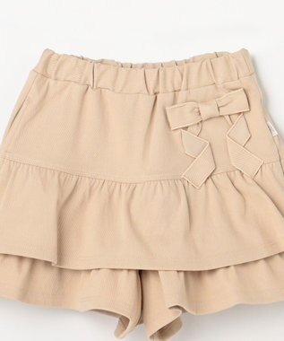 組曲 KIDS 【110-140㎝】リボンティアード キュロット ベージュ