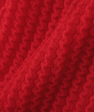 AMERICAN HOLIC 【前後2WAY】透かし編みニットカーディガン Red