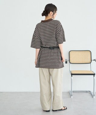 earth music&ecology ラガーポロシャツ Brown