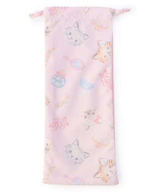 Chacott Cat半メッシュ巾着S ロイヤルピンク