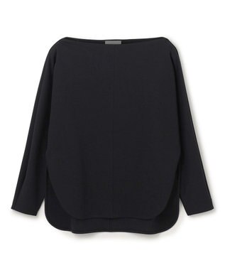 uncrave ダブルフェイスジャージー ドルマンスリーブトップス ブラック