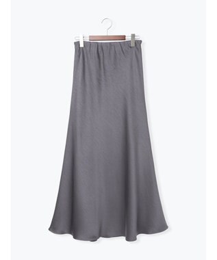 Te chichi ヴィンテージサテンナロースカート チャコールグレー
