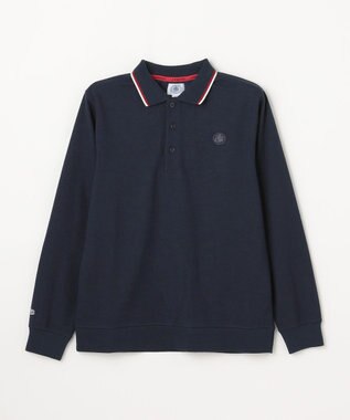J.PRESS KIDS 【140-170cm】リブライン ポロシャツ ネイビー系