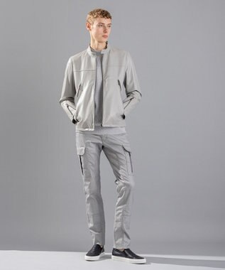 JOSEPH HOMME 【LEON 掲載】シルクバルキーハニカム　クルーネックニット ライトグレー系