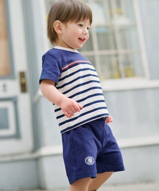 J.PRESS KIDS 【BOX付き】【80-90㎝】カーディガン&半袖Tシャツ&パンツ セット ネイビー系1