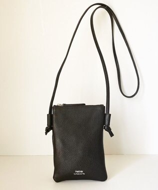 Hekhèr Le Style de Vie 新色追加【日本製】シュリンクレザー スマートフォンポシェット ブラック
