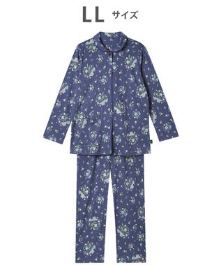 WACOAL パジャマ 長袖 長ズボン 綿100%(本体) スムース素材 ミントン レディース NDX561 /ワコール