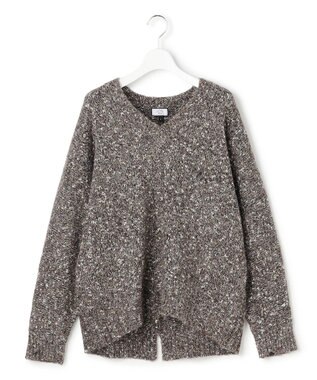 J.PRESS YORK STREET 【WOMEN】ファンシーヤーン Vネックニット ライトグレー系5