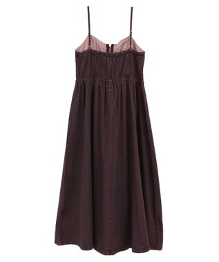 Green Parks ・ＳＵＧＡＲ　ＳＰＯＯＮ　コルセットデニムキャミワンピ Pink