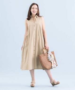 ONWARD Reuse Park 【組曲】ワンピース春夏 ベージュ