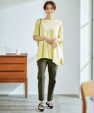 UNFILO L 【撥水/ストレッチ/UVカット】マジカル機能 パンツ ダークグリーン系