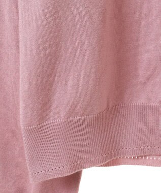 earth music&ecology ＵＶカット加工クルーネックニットカーディガン Pink